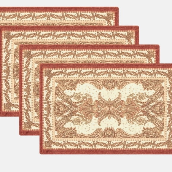 LOOM AND MILL Paisley Placemats Set of 4 - Picture 1 of 8